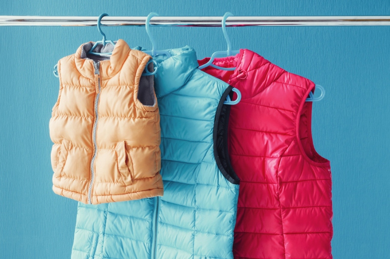 hanging puffer jackets