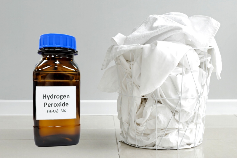 hydrogen peroxide and white laundry