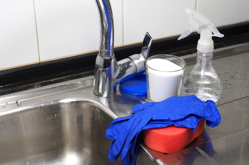 natural cleaning products for stainless steel sink cleaning