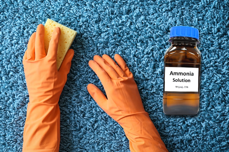 remove carpet stains with ammonia