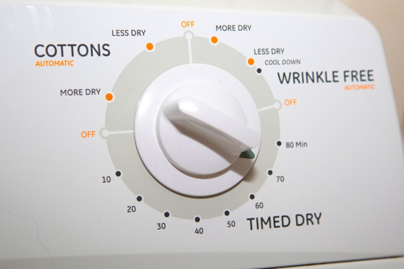 tumble dryer dial settings