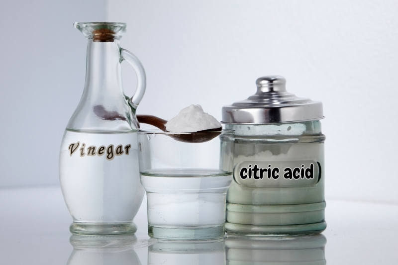 vinegar and citric acid