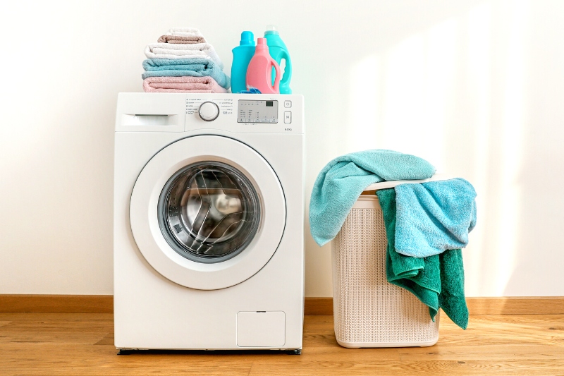 washing machine and towels