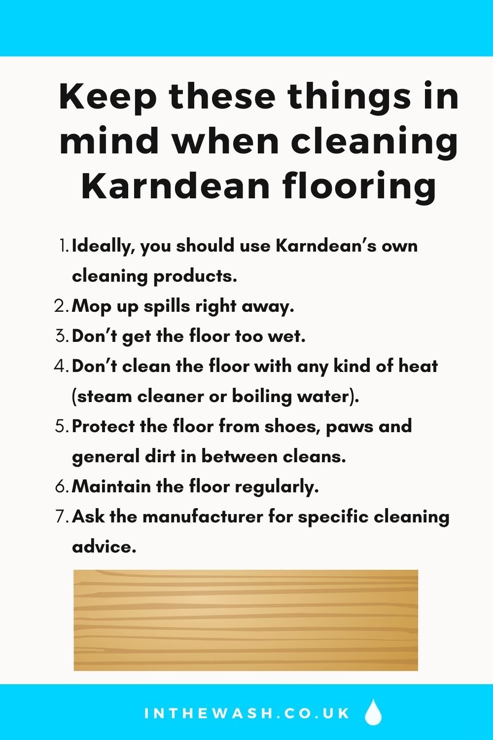 Things to keep in mind when cleaning Karndean flooring