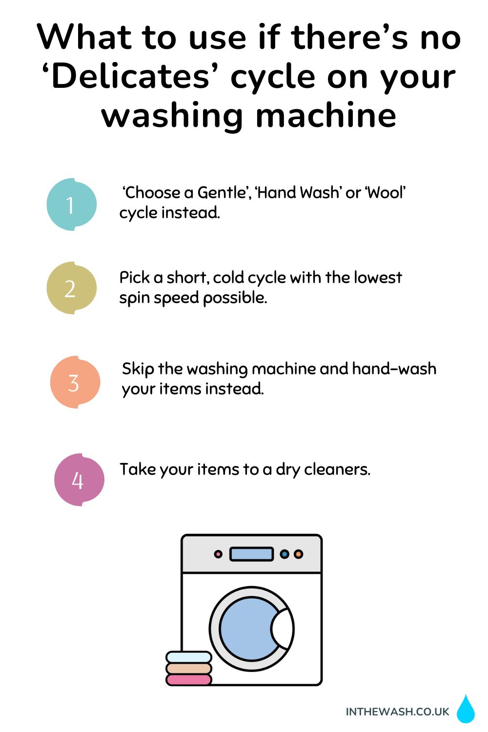 What to use if there's no delicates cycle on your washing machine