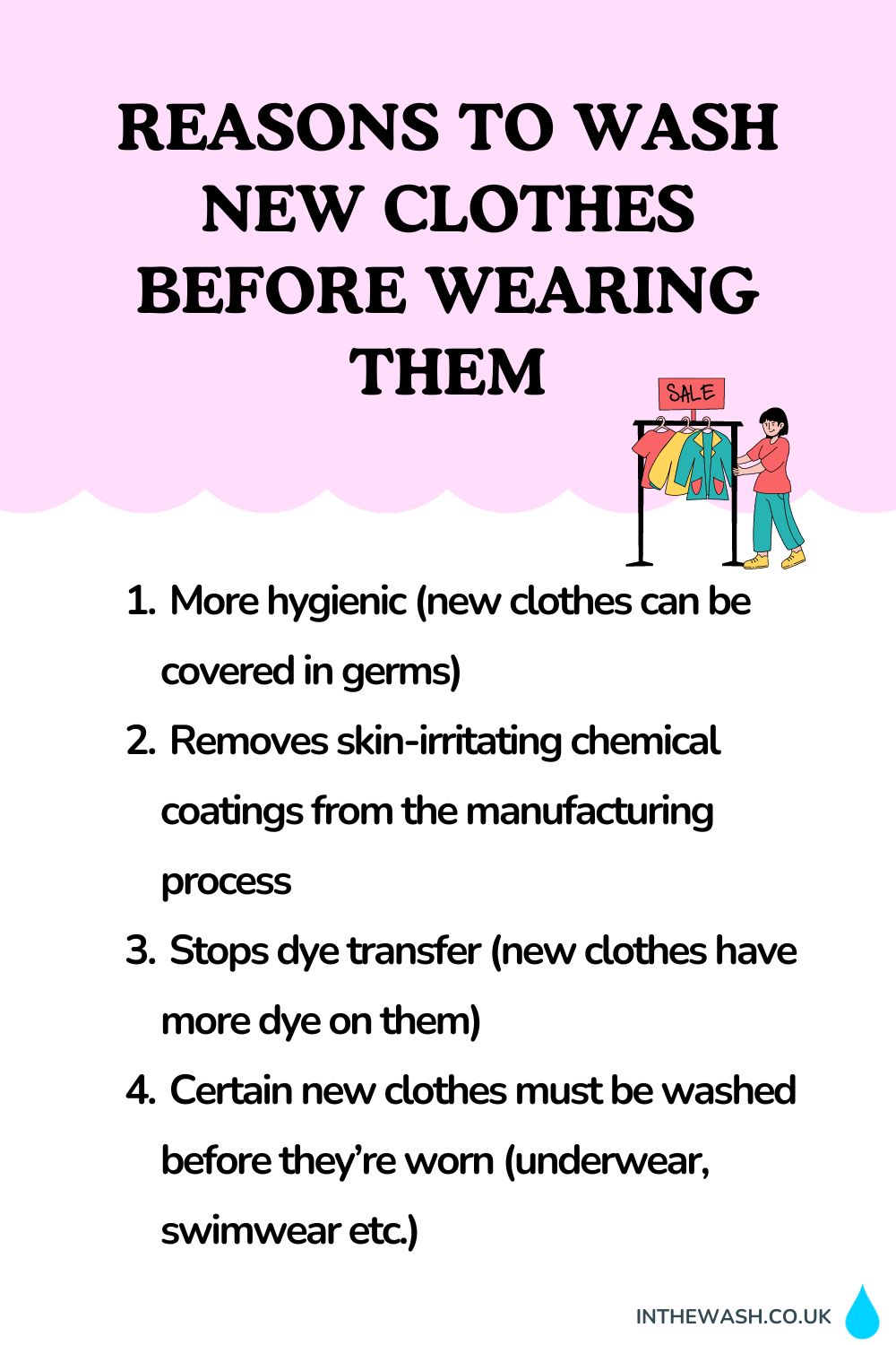 Reasons to wash new clothes before wearing them