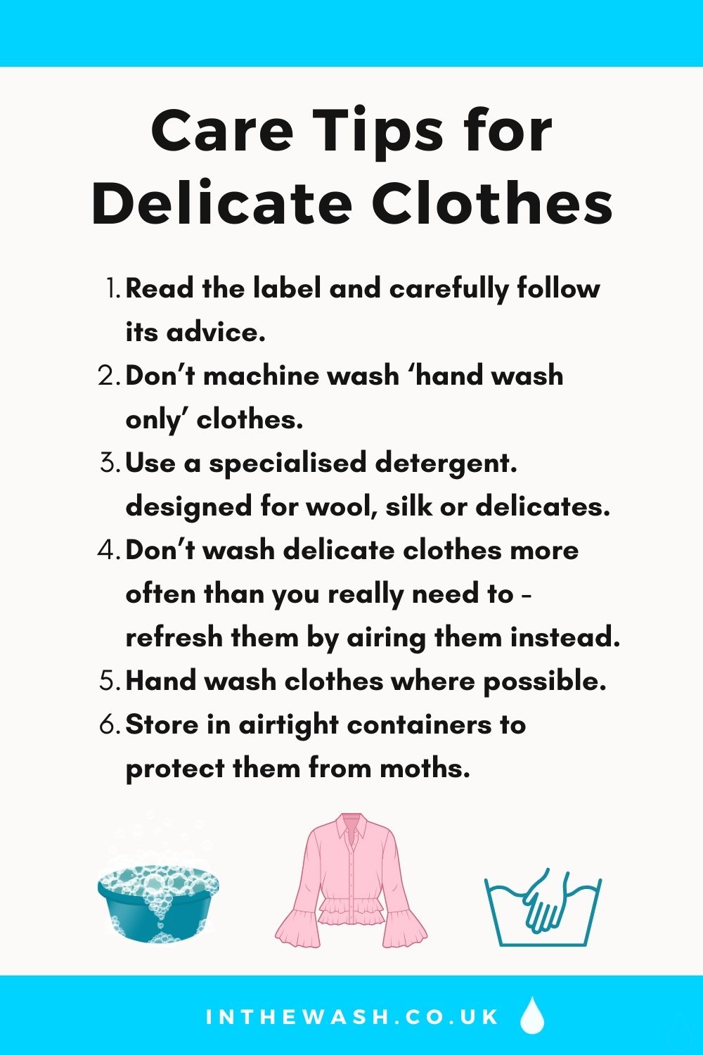 Care tips for delicate clothes