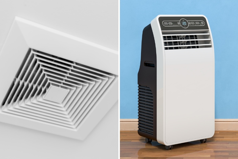 air vent and dehumidifier