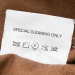 care label on fabric