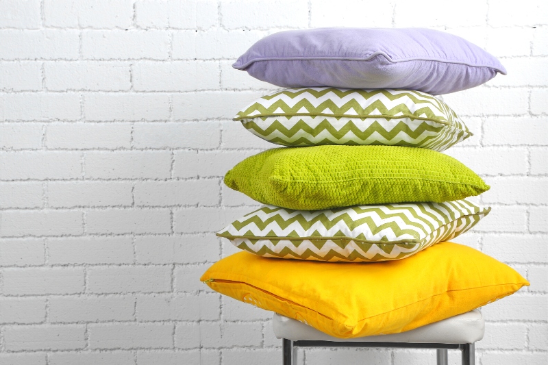 colorful pillows