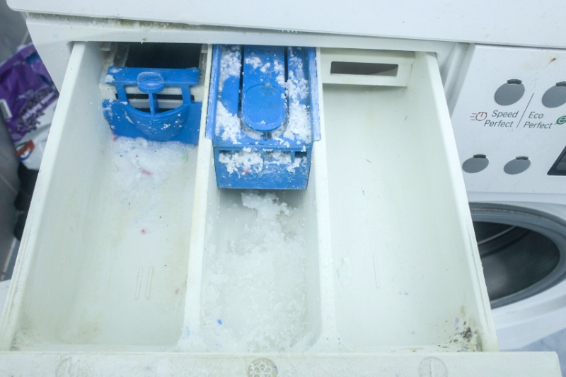 dirty detergent drawer