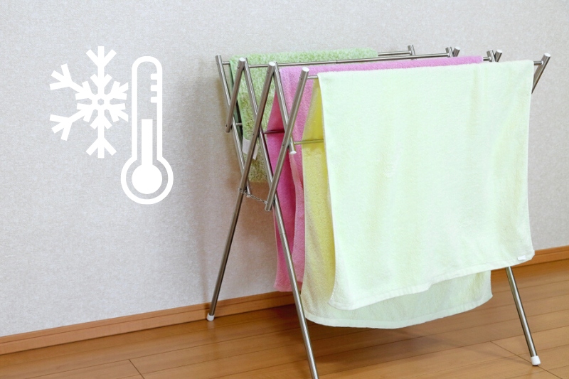 drying rack in cold room