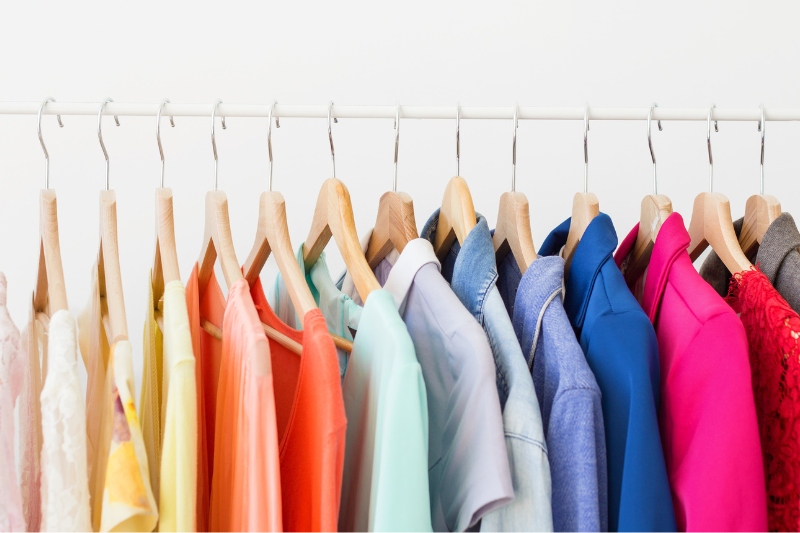 shirts of various colours