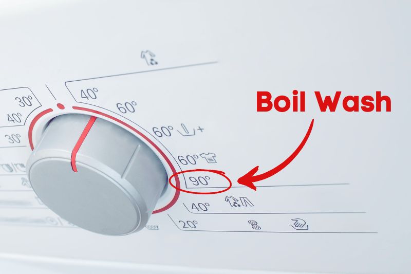 Boil wash temperature
