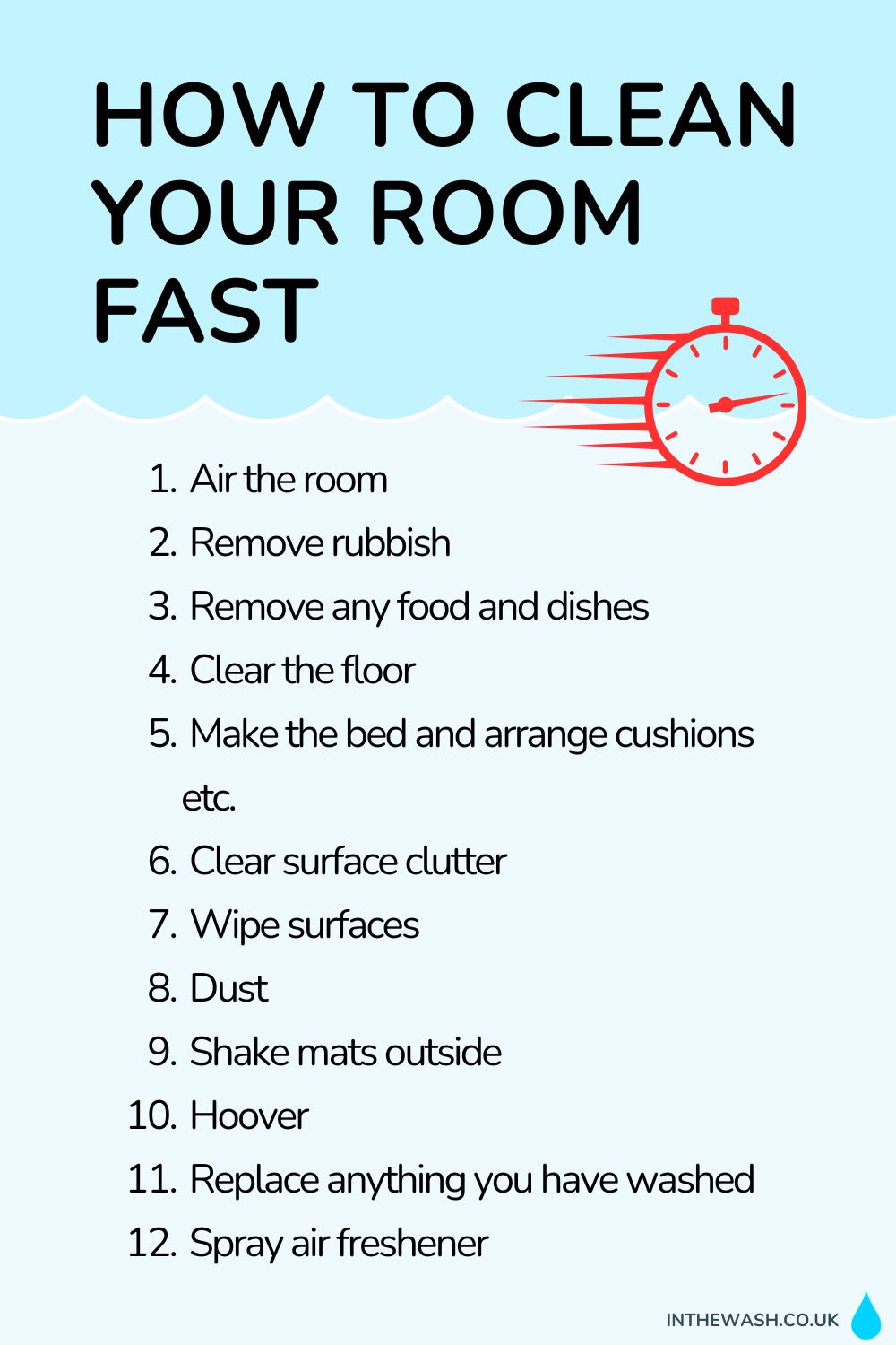 How to clean your room fast