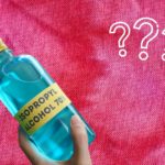 Isopropyl Alcohol and clothes with stain