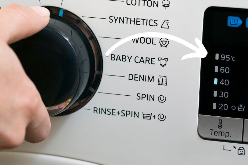 Washing machine 95 Celsius setting