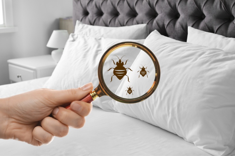 bed bugs on pillows