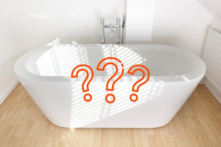 How to Clean Around a Freestanding Bath