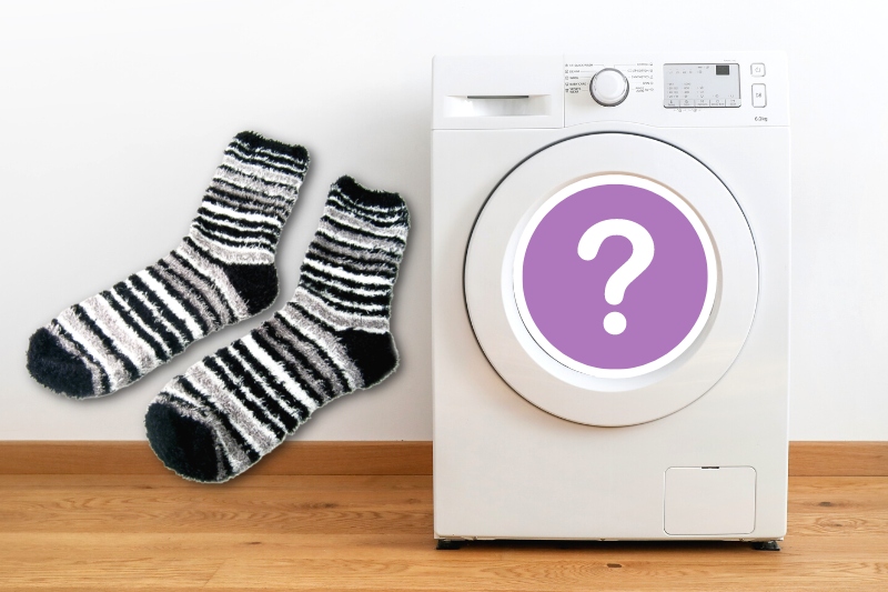 how to wash fuzzy socks in the washing machine