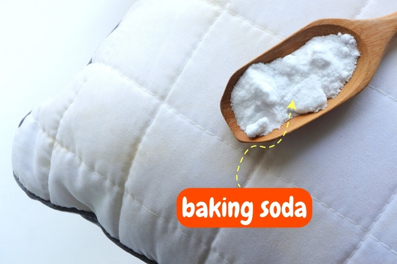 remove hair oil with baking soda