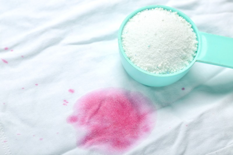 remove stains with stain remover
