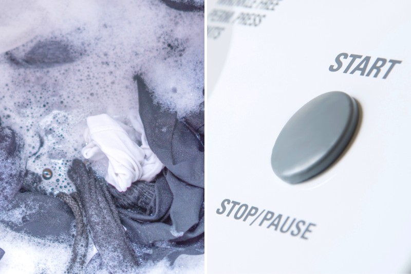 soak clothes and stop start washing machine function