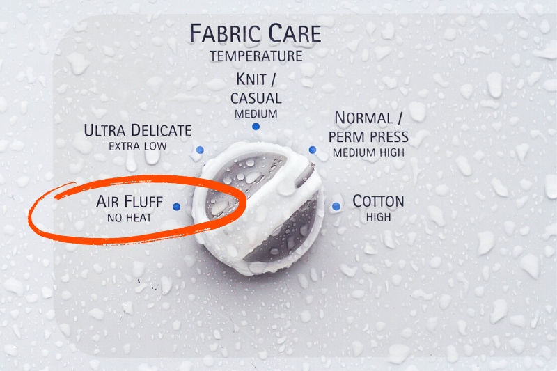 tumble dryer air fluff setting