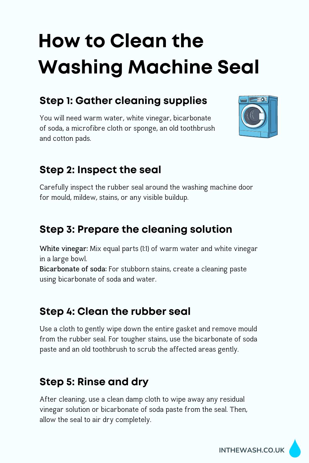 How to Clean the Washing Machine Seal