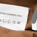 Special cleaning only clothing tag