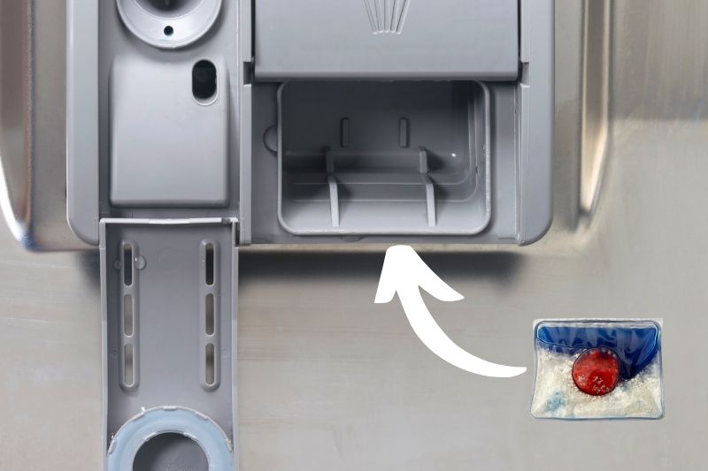 Where to put dishwasher pod