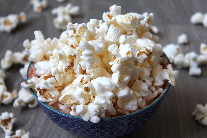 a bowl of popcorn