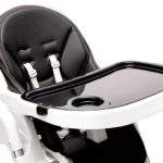 black and white high chair