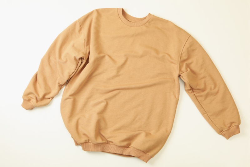 brown sweatshirt