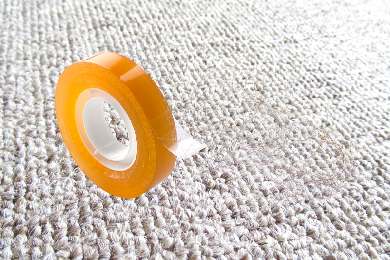 carpet and sellotape