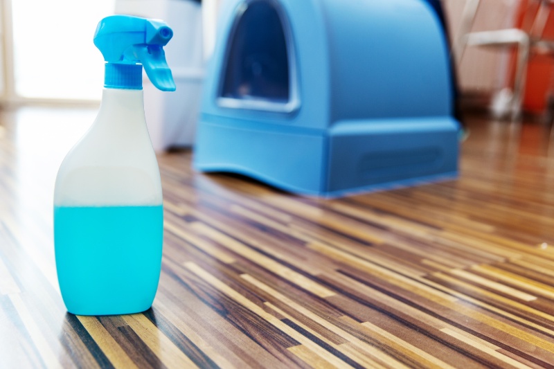 cat litter box spray cleaner