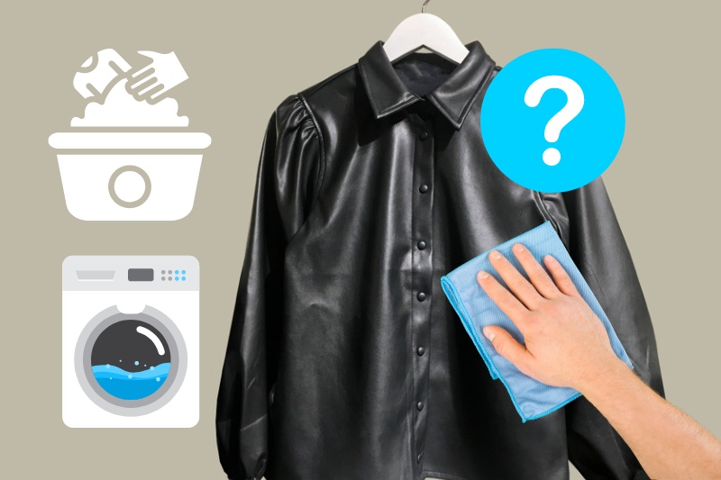 How to clean on sale fake leather jacket