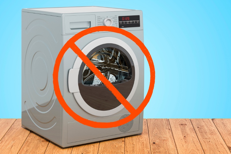do not use tumble dryer