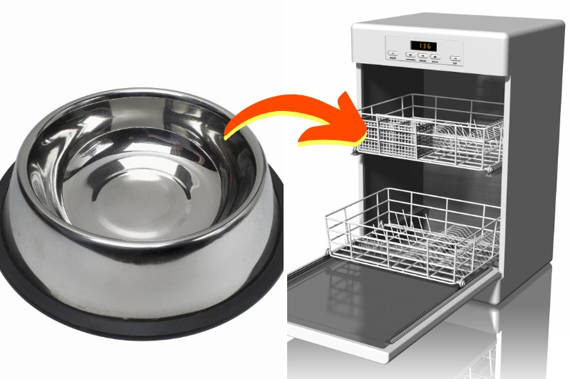 dog bowl and dishwasher