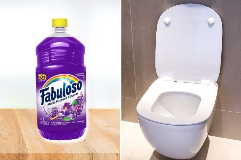 fabuloso cleaner and toilet