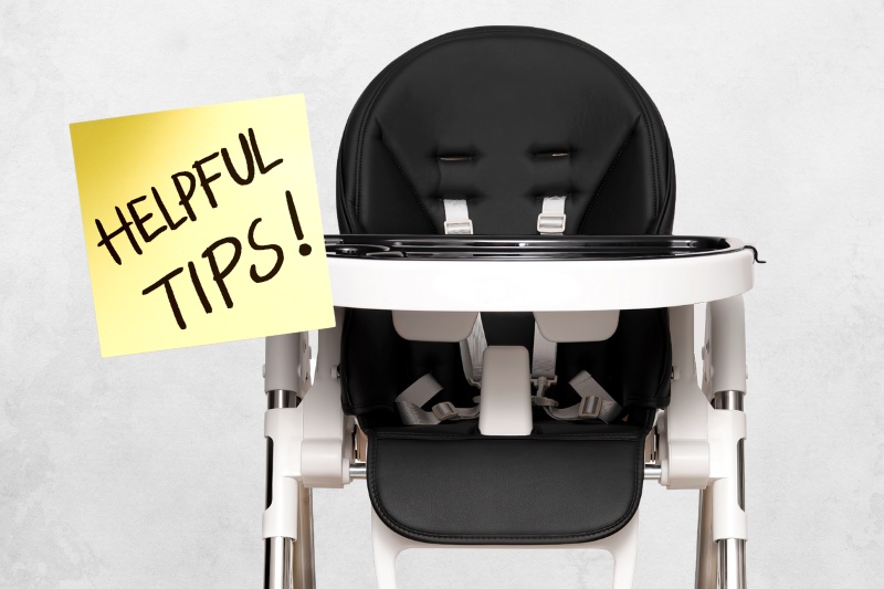 high chair cleaning tips