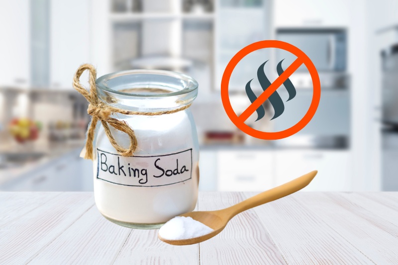 remove kitchen odours with baking soda