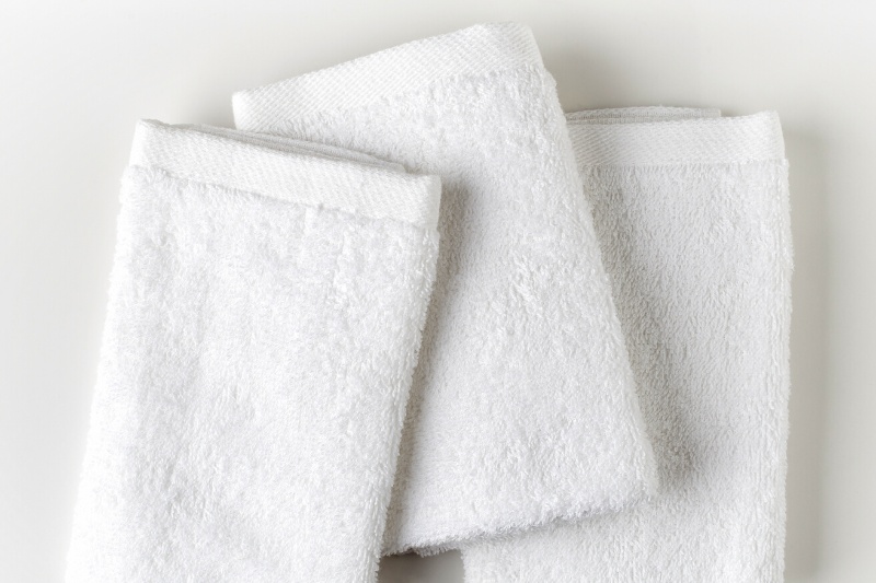 three white towels