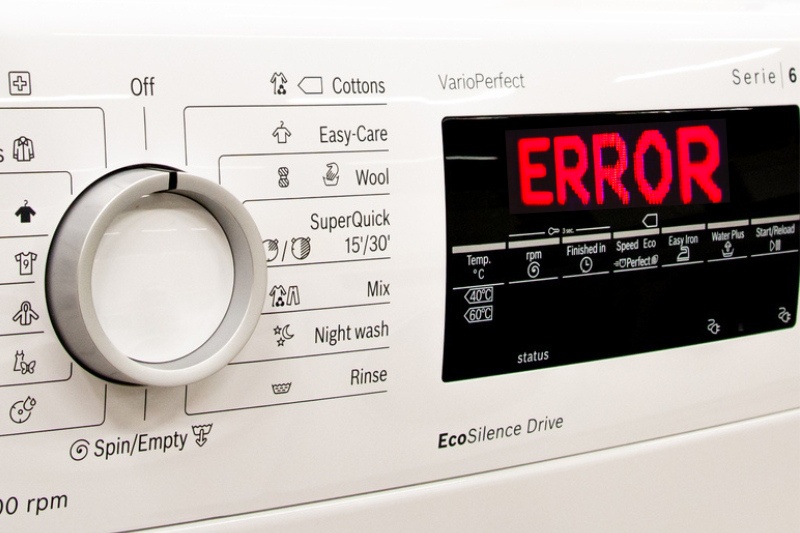 washing machine error
