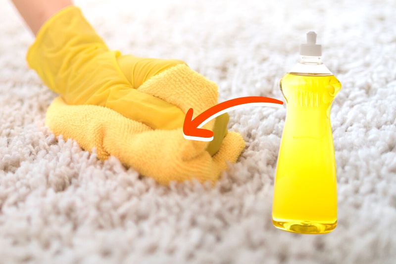 washing up liquid on carpet