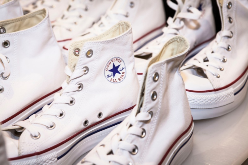 white converse sneakers