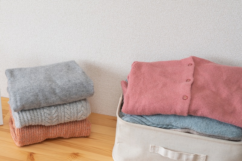 Folded cardigans