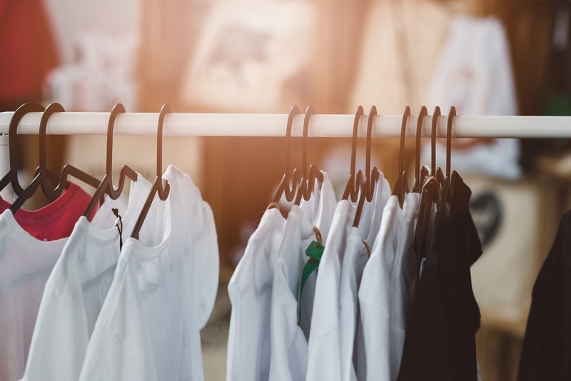 T shirts on hanger