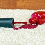 nail polish on carpet