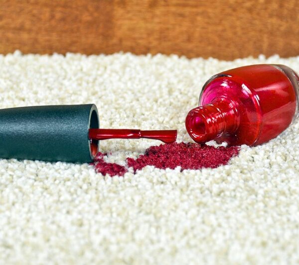 nail polish on carpet